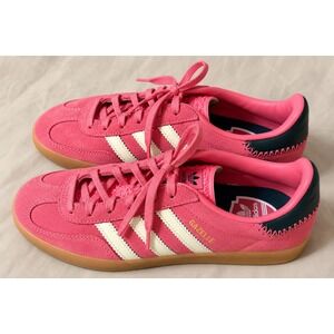 Adidas Gazelle Pink Suede Gum Sole Sneakers JI2014 Womens Size 7 Low Top Shoes